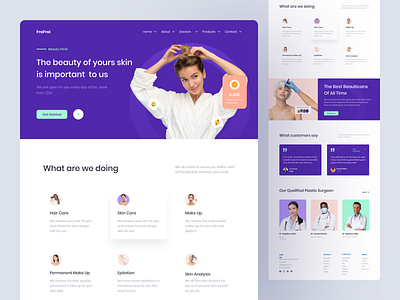 FroFrei - Beauty Clinic Landingpage