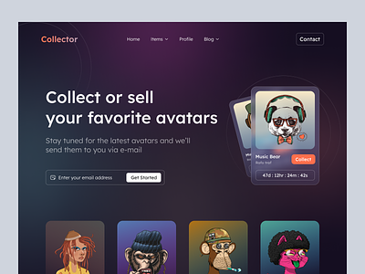Collector - NFT- Landing Page
