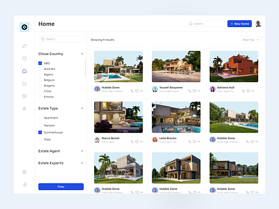 Real Estate List Page apartment building clean corporate design home page house list list page properties real estate realestate residance summer summer house summerhouse ui ux web web design