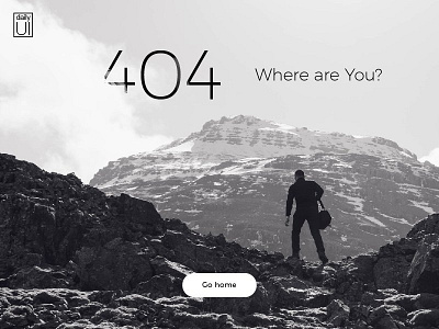 404 Page 404 dailyui error ui