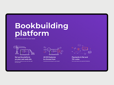 Icobox Landing Page — Benefits benefits icons illustrations landing page