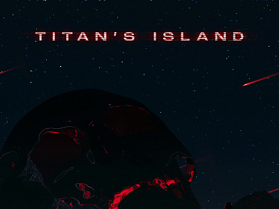 Poster — Titan's Island 3d c4d cinema 4d planet poster space story