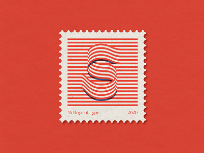 S 36dayoftype 36days design editorial illustration font lettering letters op art stamp type typography vintage
