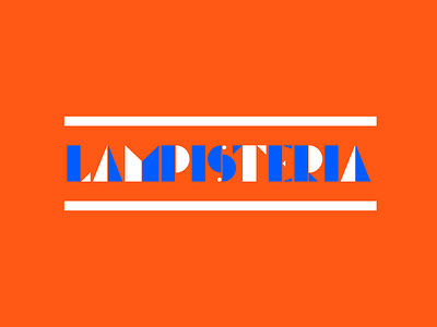 Lampisteria custom lettering font geometric type lettering typography