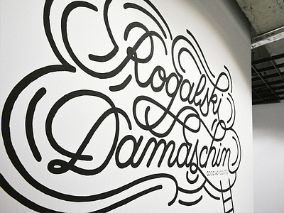 Rogalski Damaschin - mural custom letterin hand letterin lettering mural