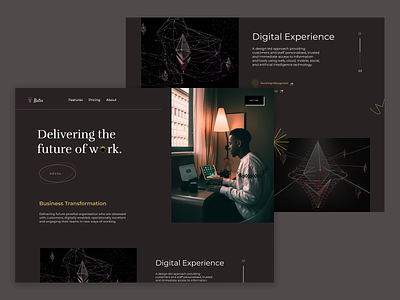 Butss // Home Page design landing page new years ui website