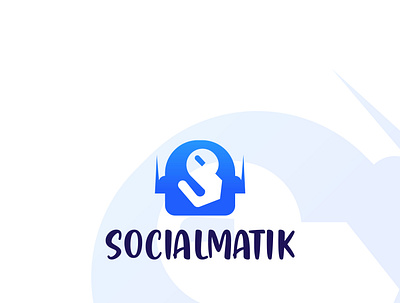 Socialmatik logo 3d animation branding business logo custom graphic design logo minimalist motion graphics professional technological product