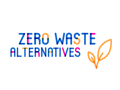 Zero waste alternatives eco typo zerowaste