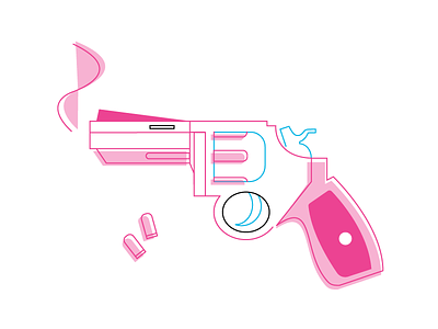 Paper girls Survival Kit (WIP) -4th : gun comic girly gun line paper girls papergirls pastel