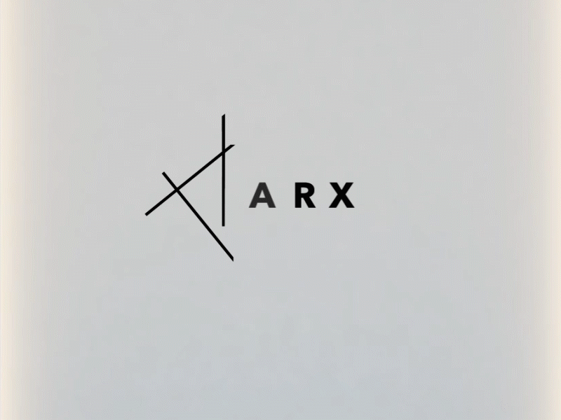 ARX architects 2d animation aftereffects animation architects arx blackwhite design gif graphic lines logo logo animation