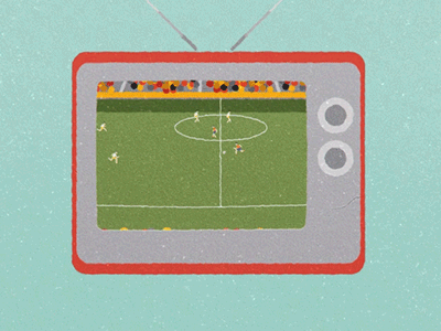 Old TV aftereffects football gif tv