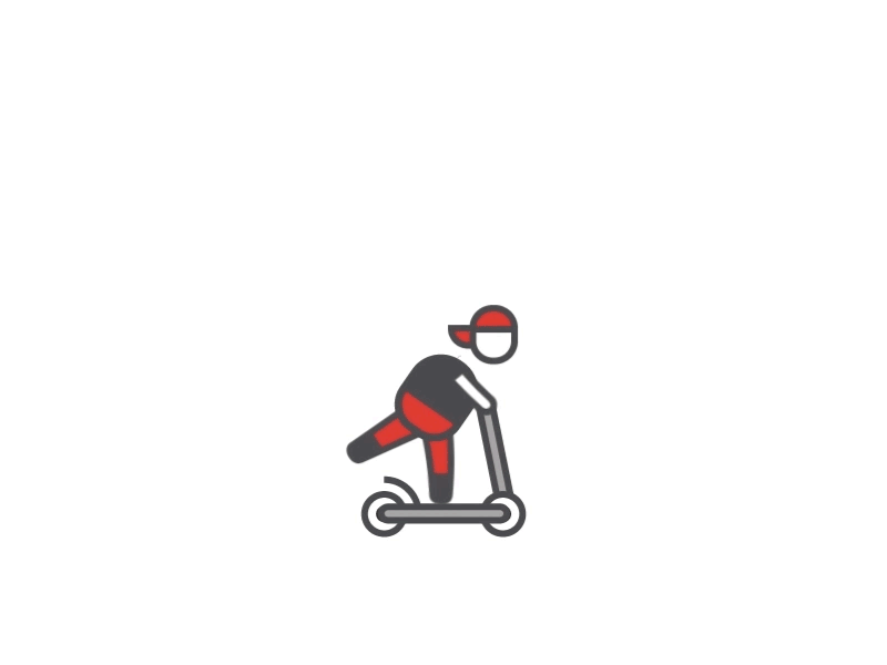 Scooter Vespa Car 2d animation aftereffects animation car characters gif graphic moped scooter vespa