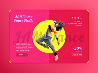 Dance Studio website design