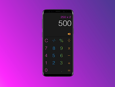 Calculator Design app calculator challenge dailyui design ui ux