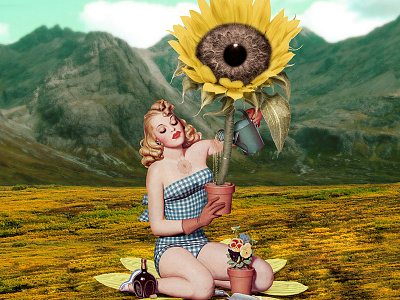 Ojos que no ven collage collageart digitalart photoshop