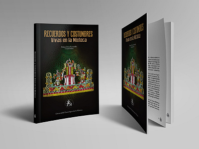 "Recuerdos y costumbres vivas en la Mixteca" - Book book cover cover art editorial editorial design illustration