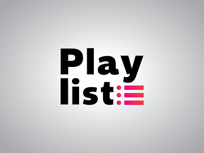 Logo Playlist brand branding design logo logo designer logofolio logotype mark