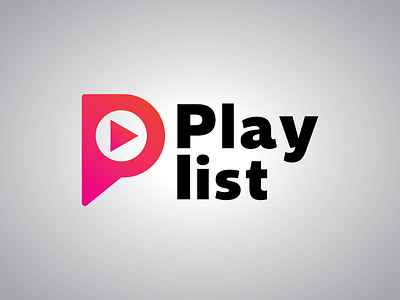 Logo Playlist brand branding concept design logo logo designer logofolio logotype mark