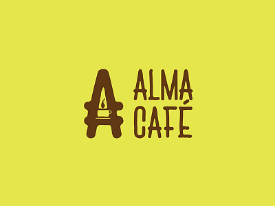 Alma Café branding coffee concept logo design graphic design logo logo design