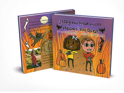 Jazzy and West and the Hallow’s Eve Quest - Children’s Book design graphic design illustration logo typography