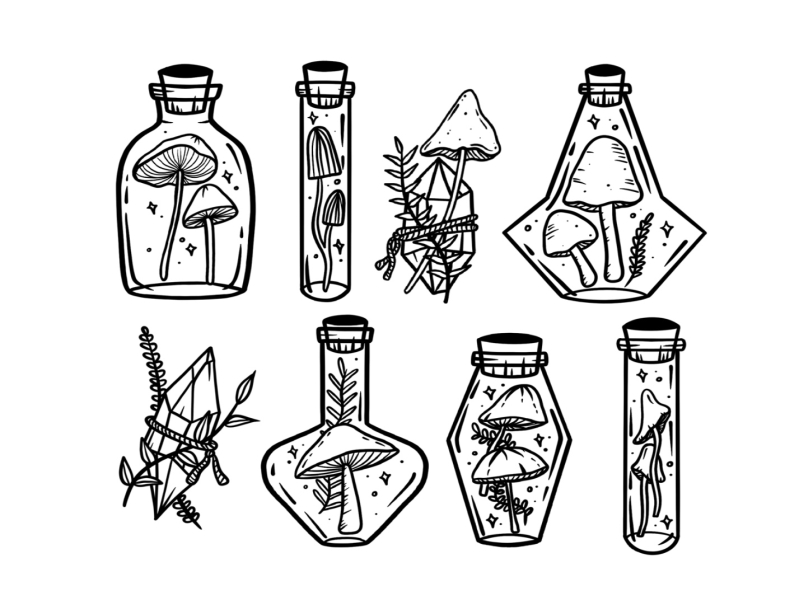 The Perfect Potion Bottle Tattoo 9 Top Designs  Female Tattooers
