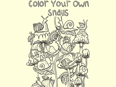 Color Your Own Snails