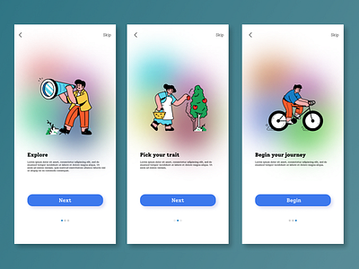 Onboarding app branding design graphic design illustration logo onboarding ui ux