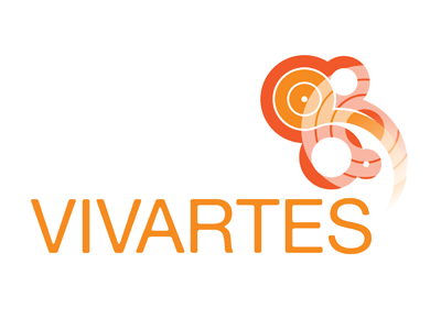 Vivartes Logo 01 circles logo orange vector