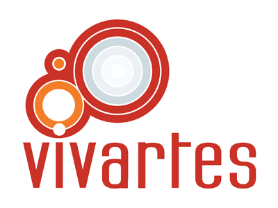 Vivartes Logo 02 circles logo orange red vector