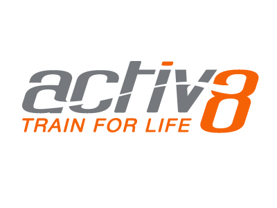 Activ8 Logo 2 gray logo logotype minnesota orange vector