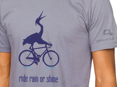 O2 Rainwear T-shirt bicycle bike minneapolis o2 rainwear t shirt tshirt vector