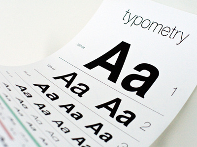 Typometry Poster eye chart eye exam helvetica poster screen print type typography typometry