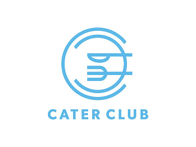 Cater Club branding catering food minimal modern