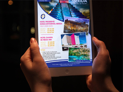 Flyer digital flyer merida mexico print tour travel viaje