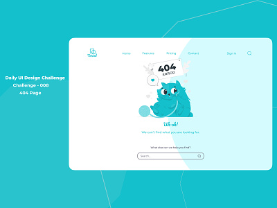 404 Page 404 page design flat minimal ui web