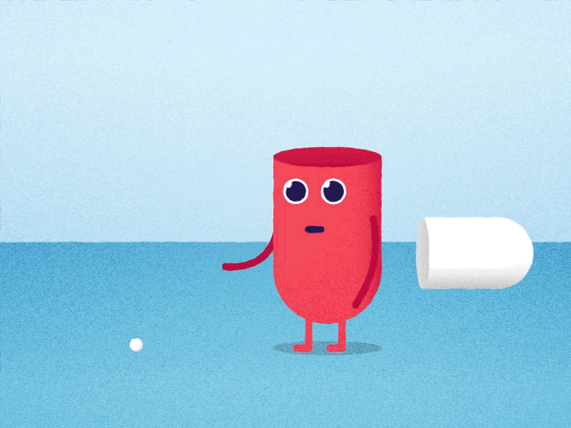 Pill 2d after effects character design gif illustration loop motion object pill
