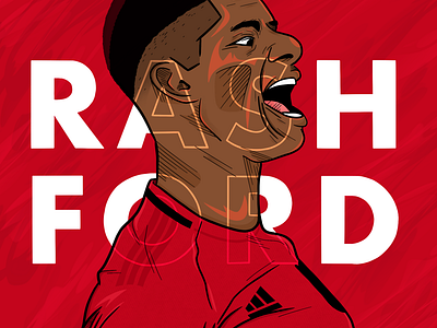 Marcus Rashford Illustration