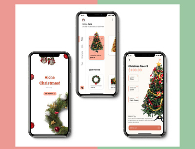 Christmas Shopping - UI app design ui ux visuals