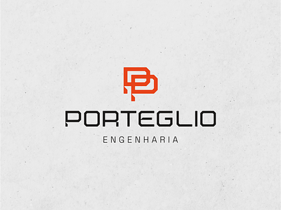 Porteglio Engenharia architecture branding building design engenharia graphic design logo visual identity