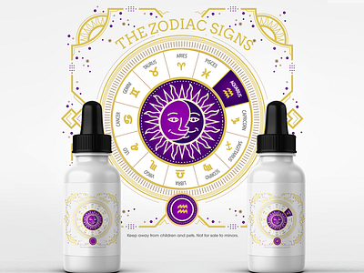 E Liquid2 e liquid gold purple vector zodiac