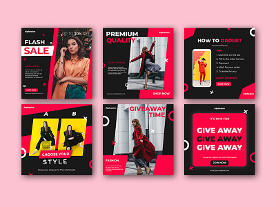 Alphasion Fashion Social Media Post Template