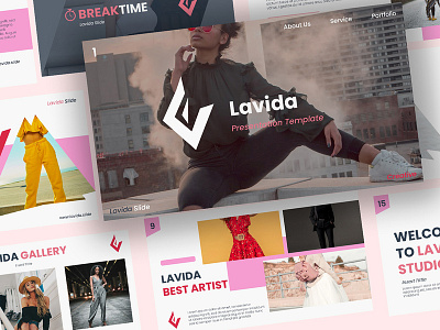 Lavida - Creative Presentation Power Point Template brand business digital marketing fashion instagram market marketing post social media template