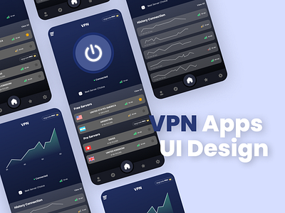 VPN Apps - UI Design Uplabs Challenge