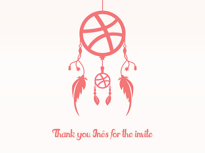 Thank You Inês for the Invite @inesribeirosilva dribbble dribbble catcher first shot thank you note