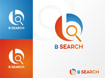 B-Serach Logo branding design icon logo typography