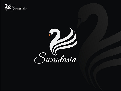 Swantasia branding design icon illustration logo vector
