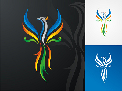 Modern Phoenix branding design icon illustration logo vector