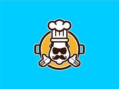 The Cool Chef Logo app branding design graphic design icon illustration logo typography ui ux vector