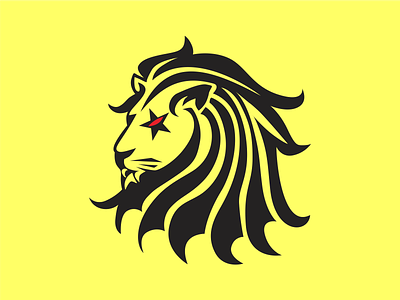 lion king of the jungle logo emblem