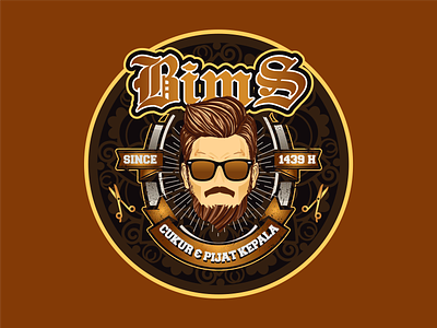 Bims Babershop Logo emblem